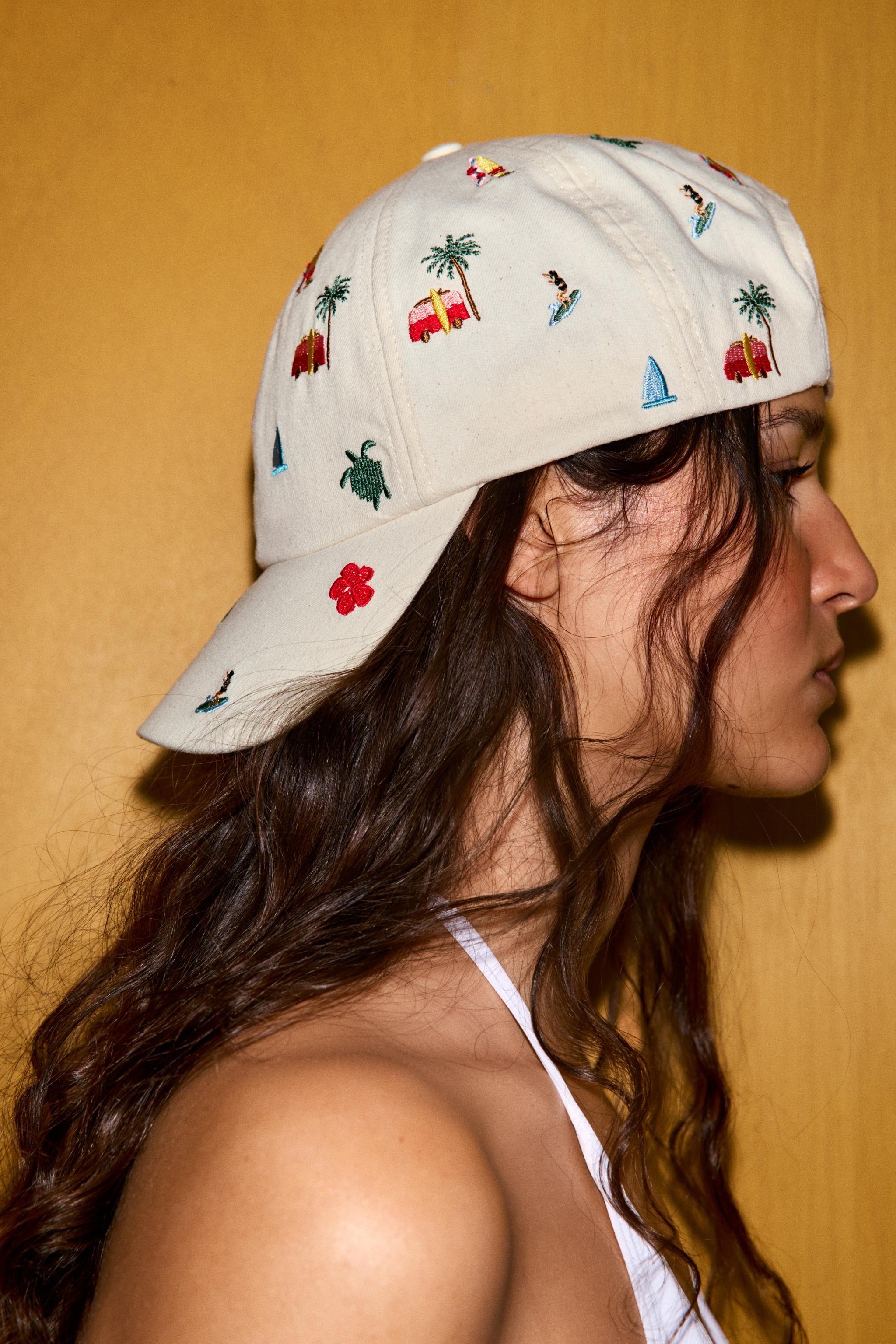 CASQUETTE 100% COTON BRODERIES ÉTÉ